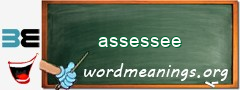 WordMeaning blackboard for assessee